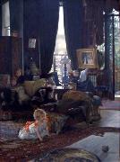 James Jacques Joseph Tissot Hide and Seek oil painting
